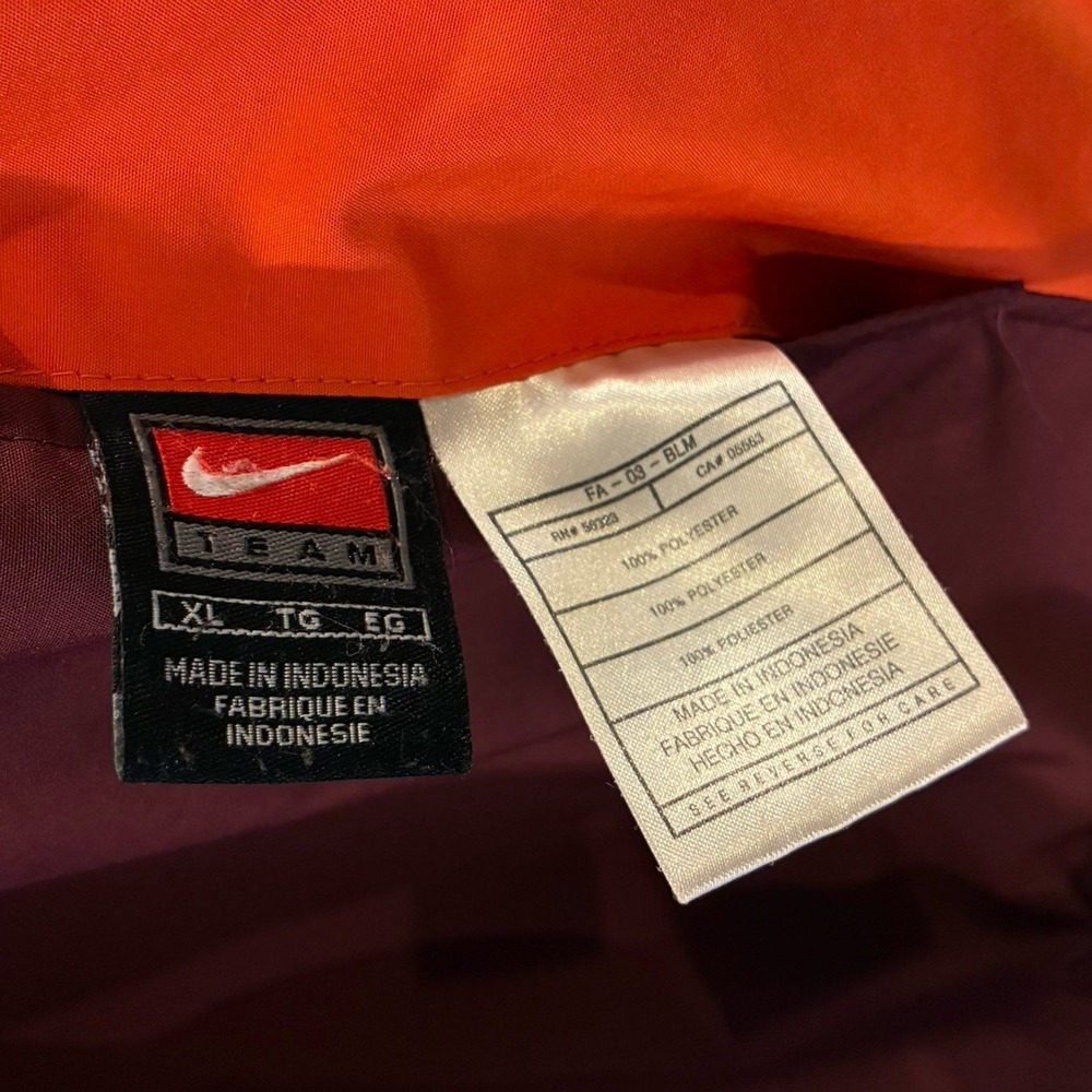Nike Virginia Tech Reversible Coat Size XL - Picture 6 of 10